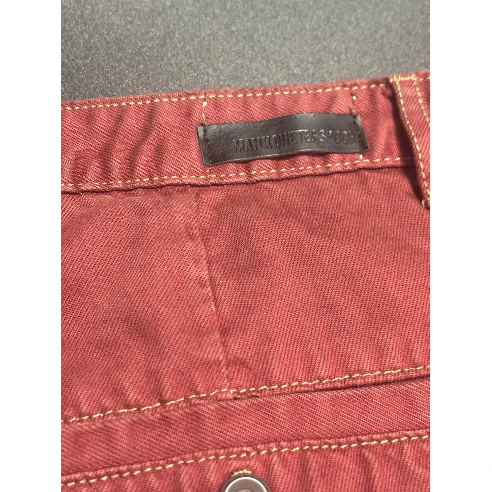 One Teaspoon NEW Men's Mr. Pink Relaxed Jeans Short Boreaux Wash‎ Size 34
